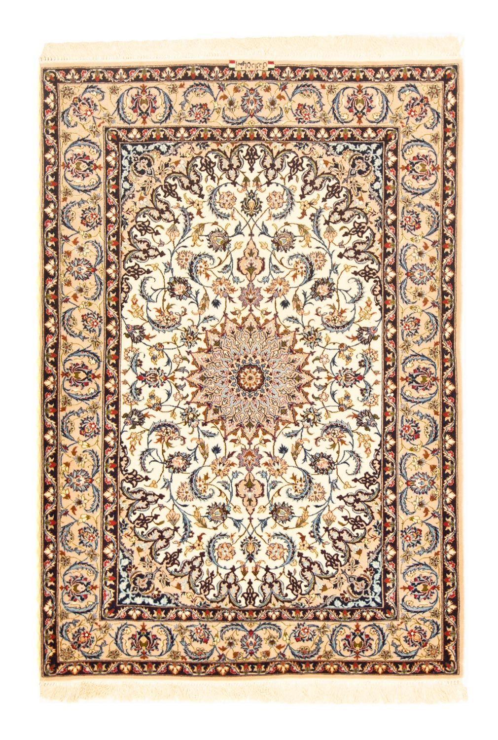 Dywan perski - Isfahan - Premium - 160 x 109 cm - beżowy