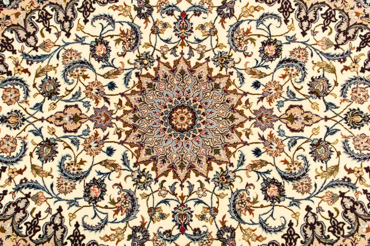 Dywan perski - Isfahan - Premium - 160 x 109 cm - beżowy