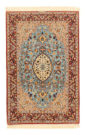 Dywan perski - Isfahan - Premium - 172 x 112 cm - jasnoniebieski