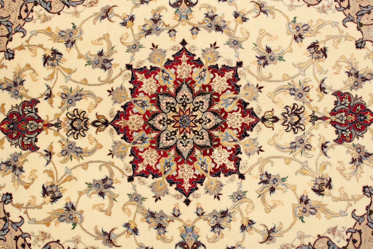 Dywan perski - Isfahan - Premium - 163 x 111 cm - beżowy