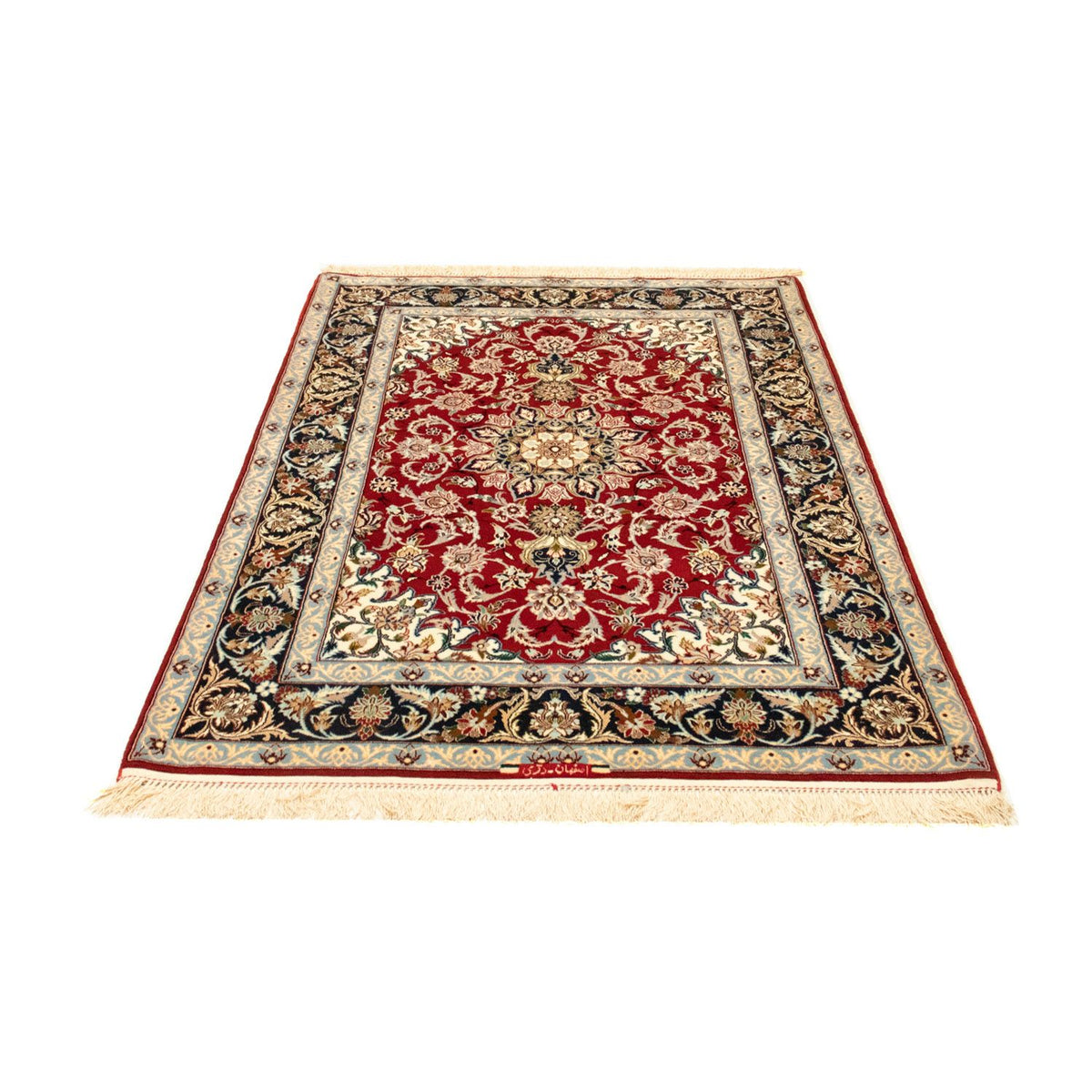 Dywan perski - Isfahan - Premium - 162 x 111 cm - czerwony