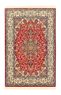 Dywan perski - Isfahan - Premium - 162 x 107 cm - czerwony