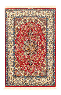 Dywan perski - Isfahan - Premium - 162 x 107 cm - czerwony