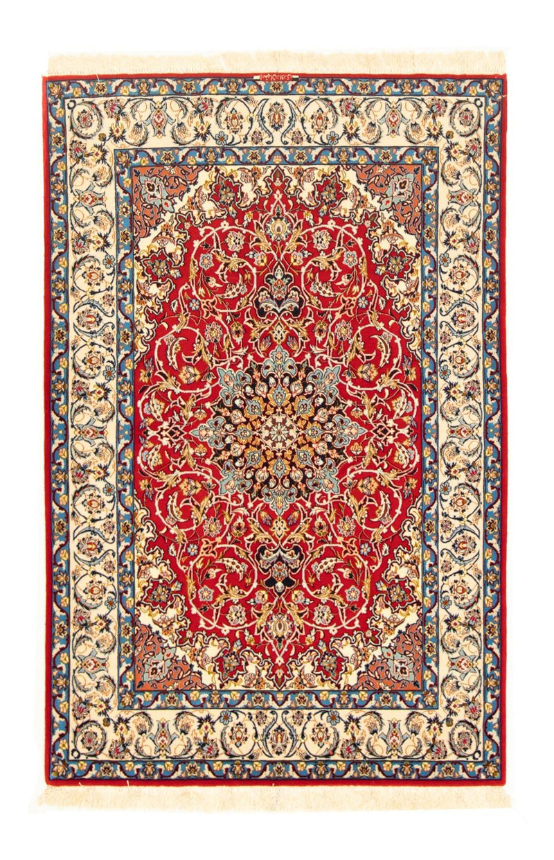 Dywan perski - Isfahan - Premium - 162 x 107 cm - czerwony