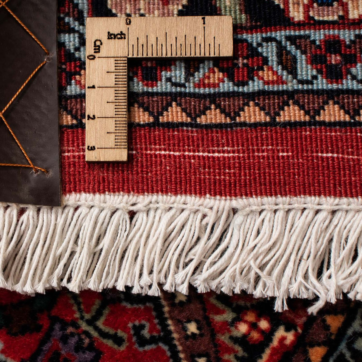 Dywan perski - Bijar - 247 x 202 cm - ciemna czerwień