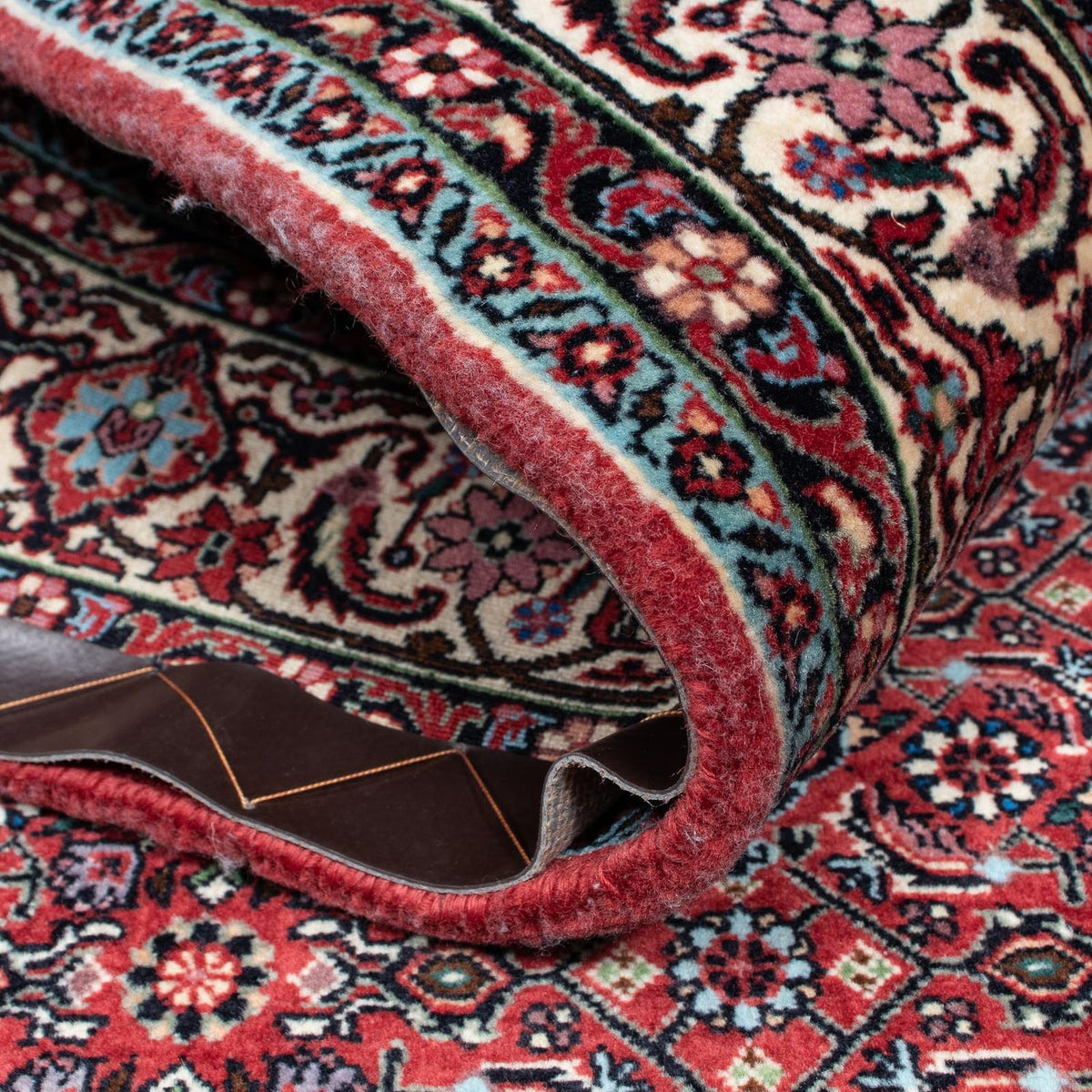 Dywan perski - Bijar - 212 x 135 cm - ciemna czerwień