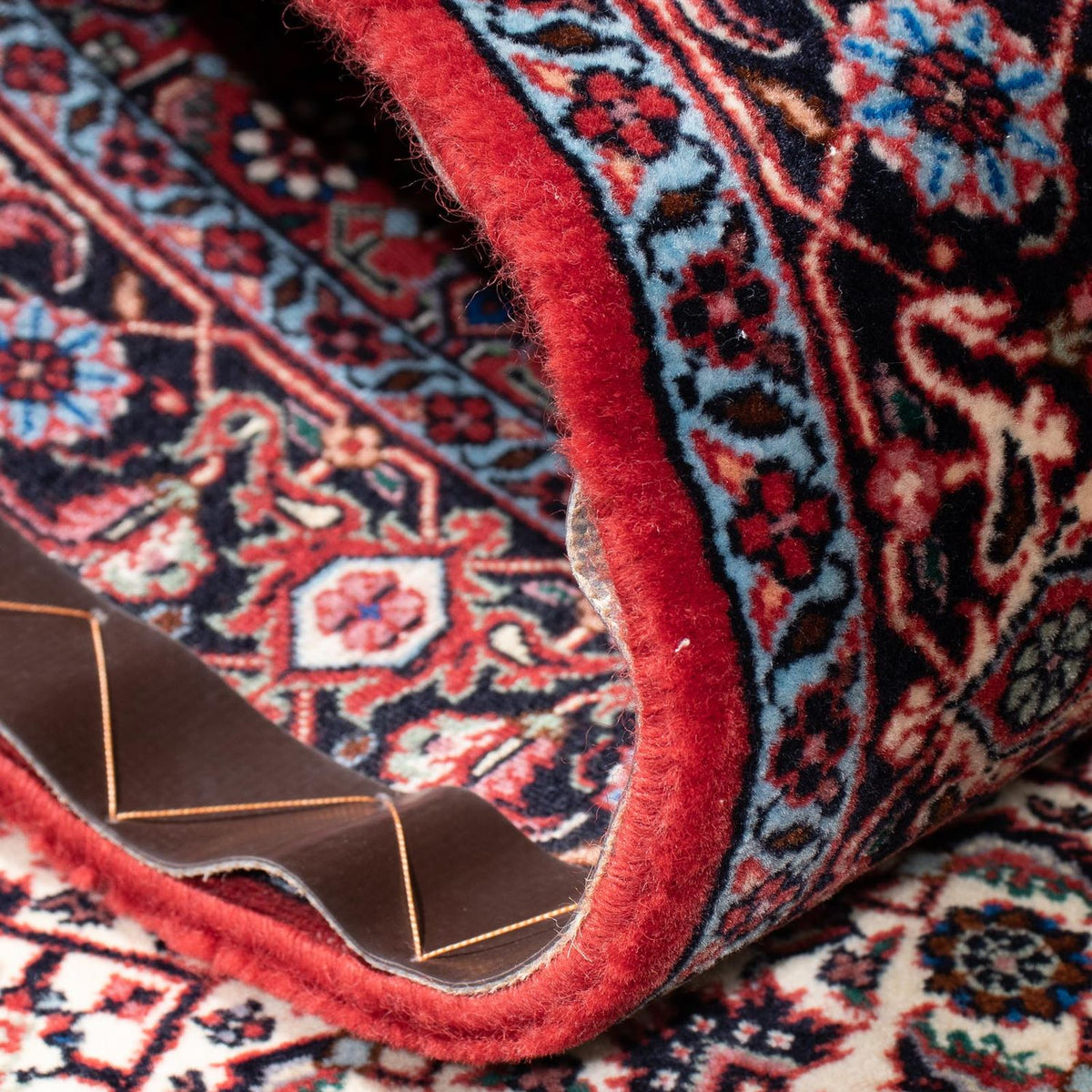 Biegacz Dywan perski - Bijar - 295 x 85 cm - ciemna czerwień