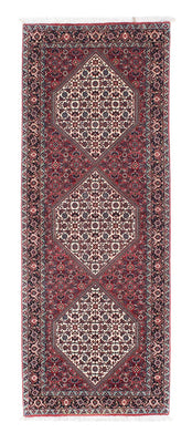 Biegacz Dywan perski - Bijar - 206 x 75 cm - czerwony