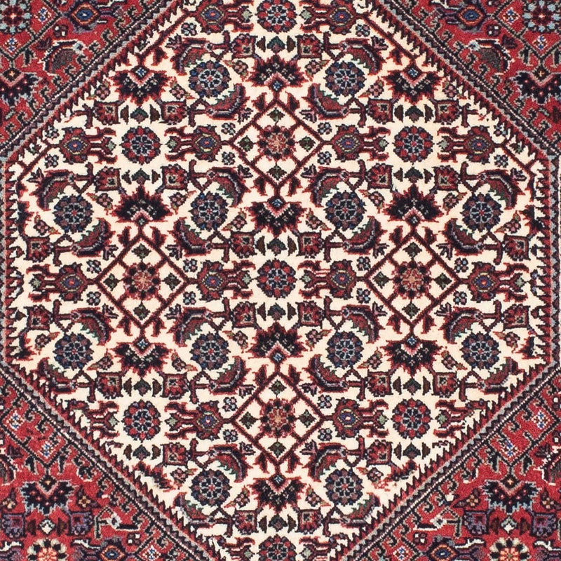 Biegacz Dywan perski - Bijar - 206 x 75 cm - czerwony