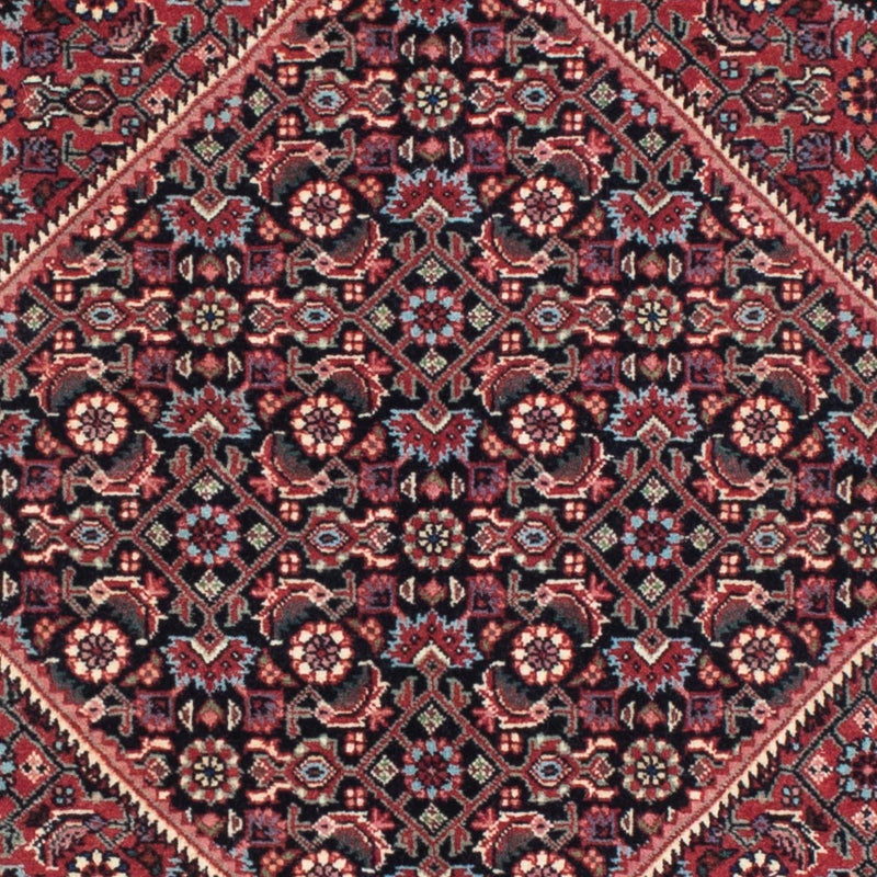 Biegacz Dywan perski - Bijar - 209 x 72 cm - ciemnoniebieski