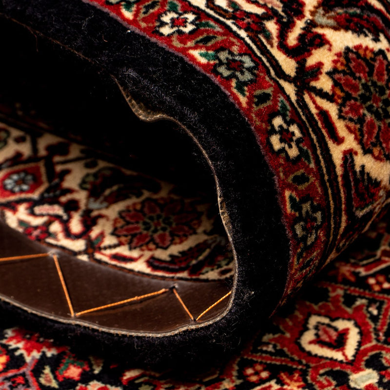 Biegacz Dywan perski - Bijar - 296 x 83 cm - ciemna czerwień