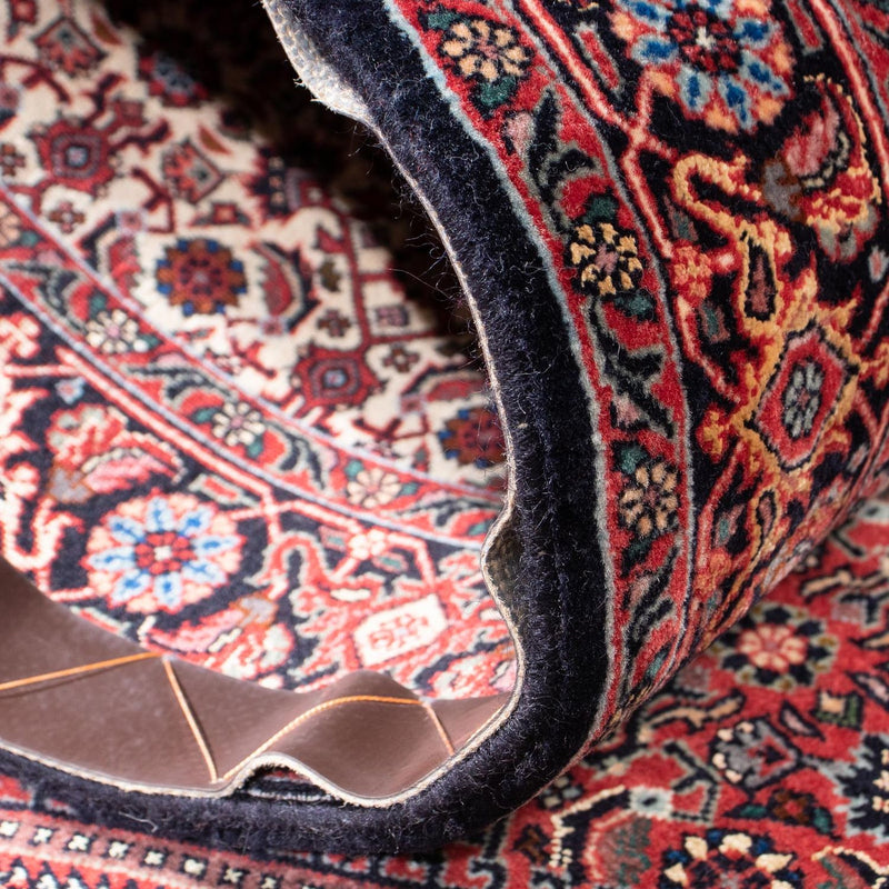 Biegacz Dywan perski - Bijar - 313 x 83 cm - ciemna czerwień