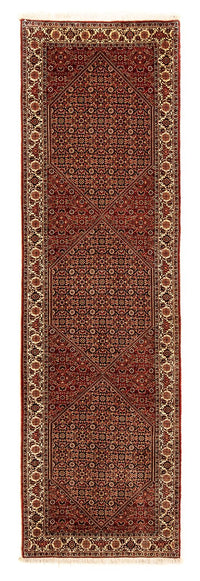 Biegacz Dywan perski - Bijar - 307 x 84 cm - wielokolorowy