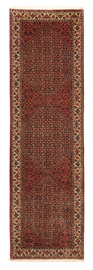 Biegacz Dywan perski - Bijar - 307 x 84 cm - wielokolorowy