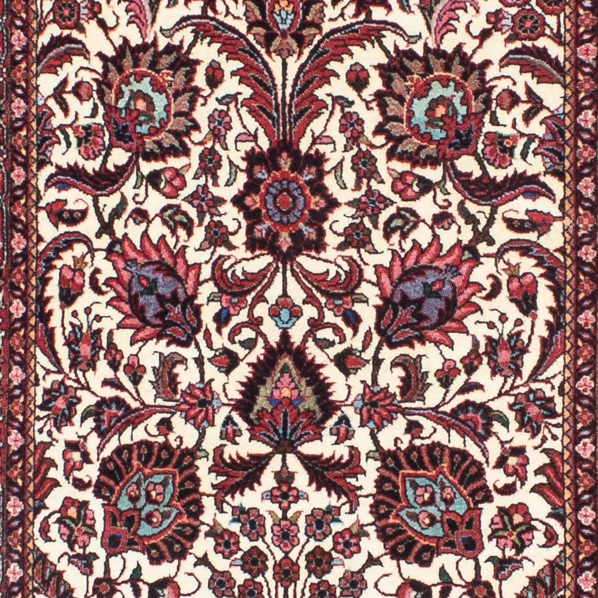 Biegacz Dywan perski - Bijar - 291 x 80 cm - beżowy