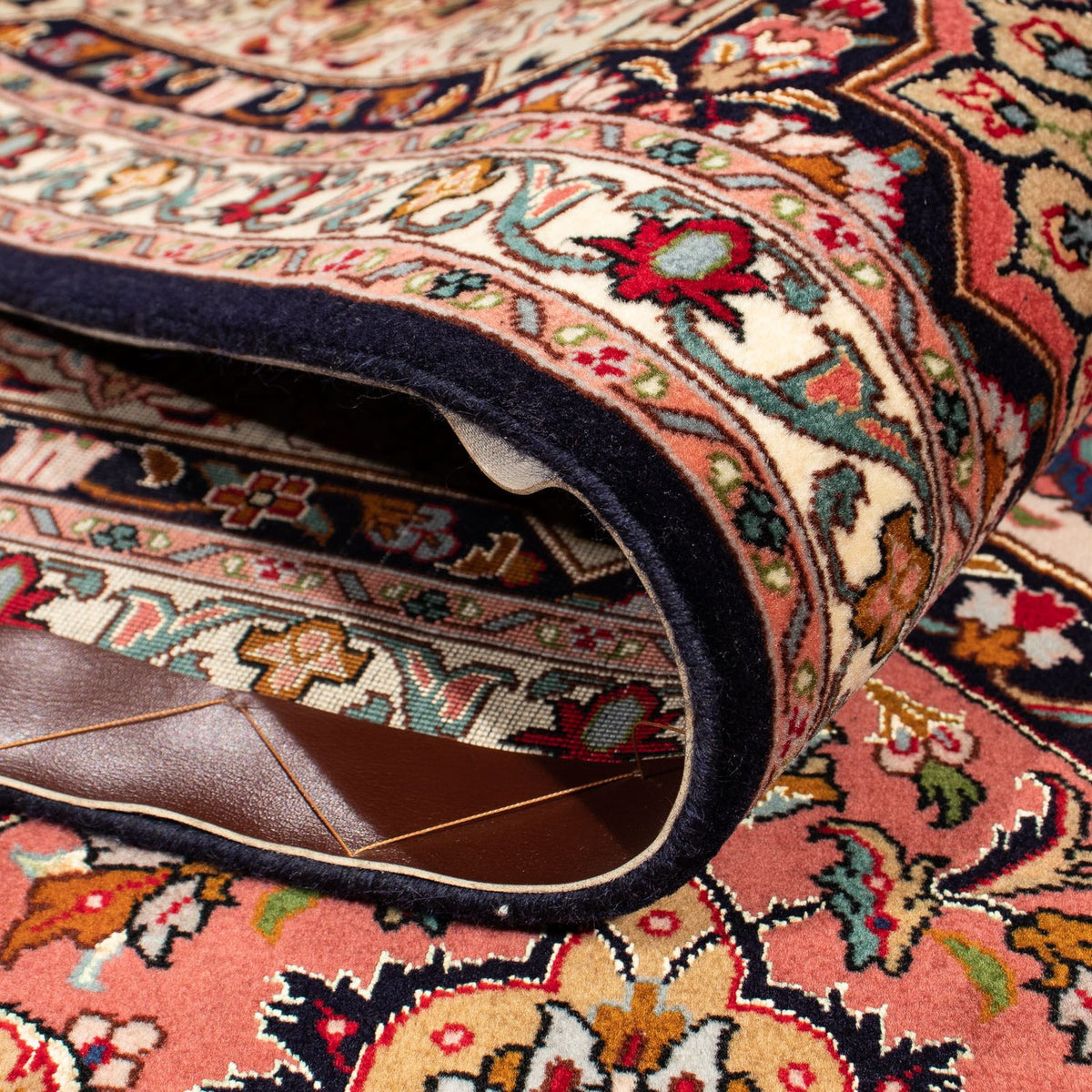 Dywan perski - Tabriz - Królewski - 242 x 205 cm - wielokolorowy