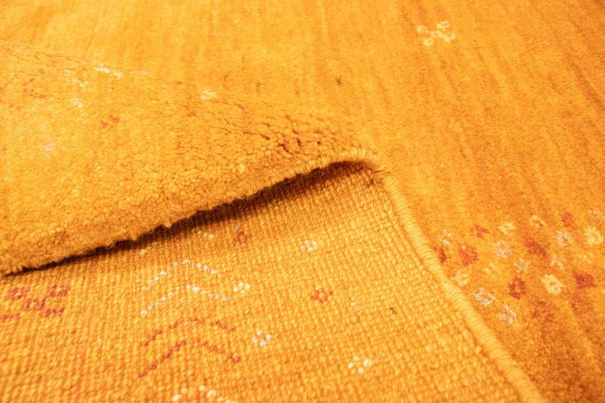 Dywan Gabbeh - perski - 224 x 177 cm - złoto