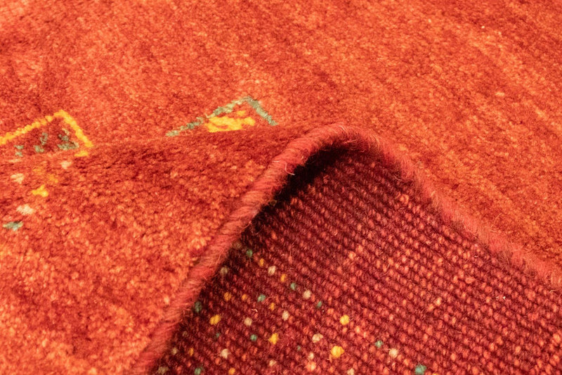 Dywan Gabbeh - perski - 228 x 165 cm - czerwony