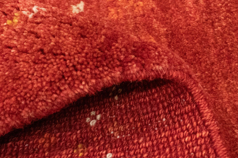 Dywan Gabbeh - perski - 174 x 122 cm - czerwony