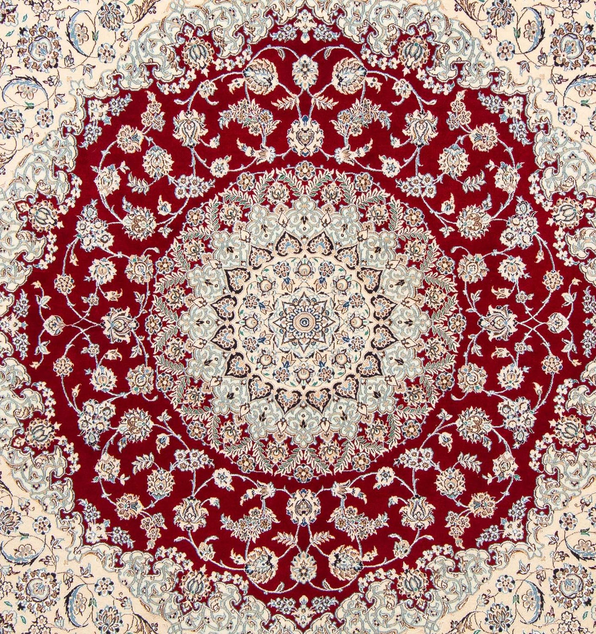 Dywan perski - Nain - Premium kwadratowy  - 205 x 202 cm - beżowy