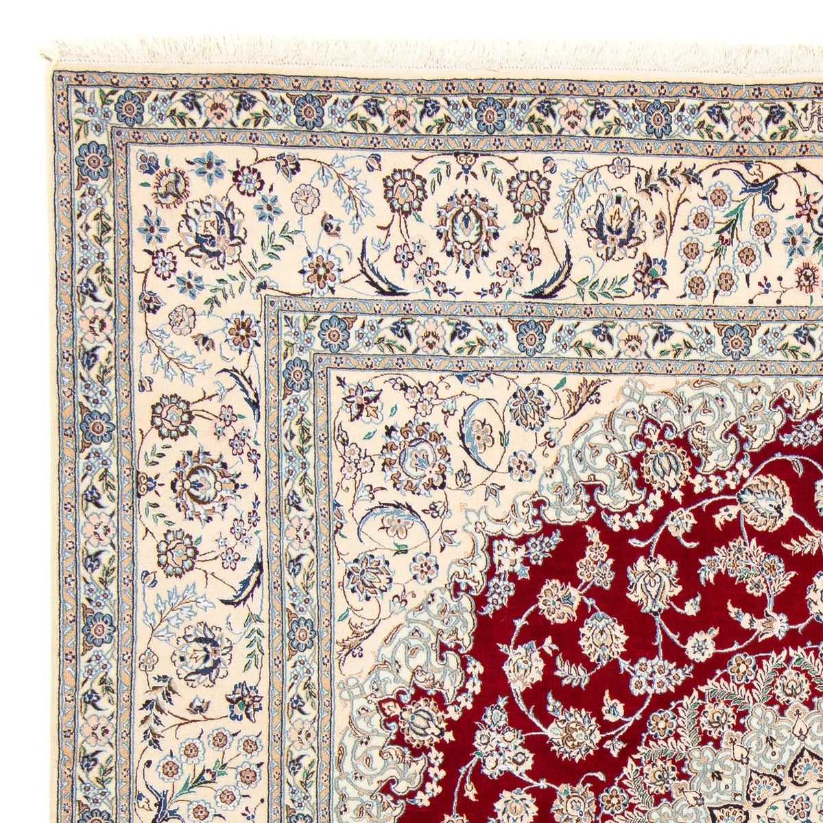 Dywan perski - Nain - Premium kwadratowy  - 205 x 202 cm - beżowy