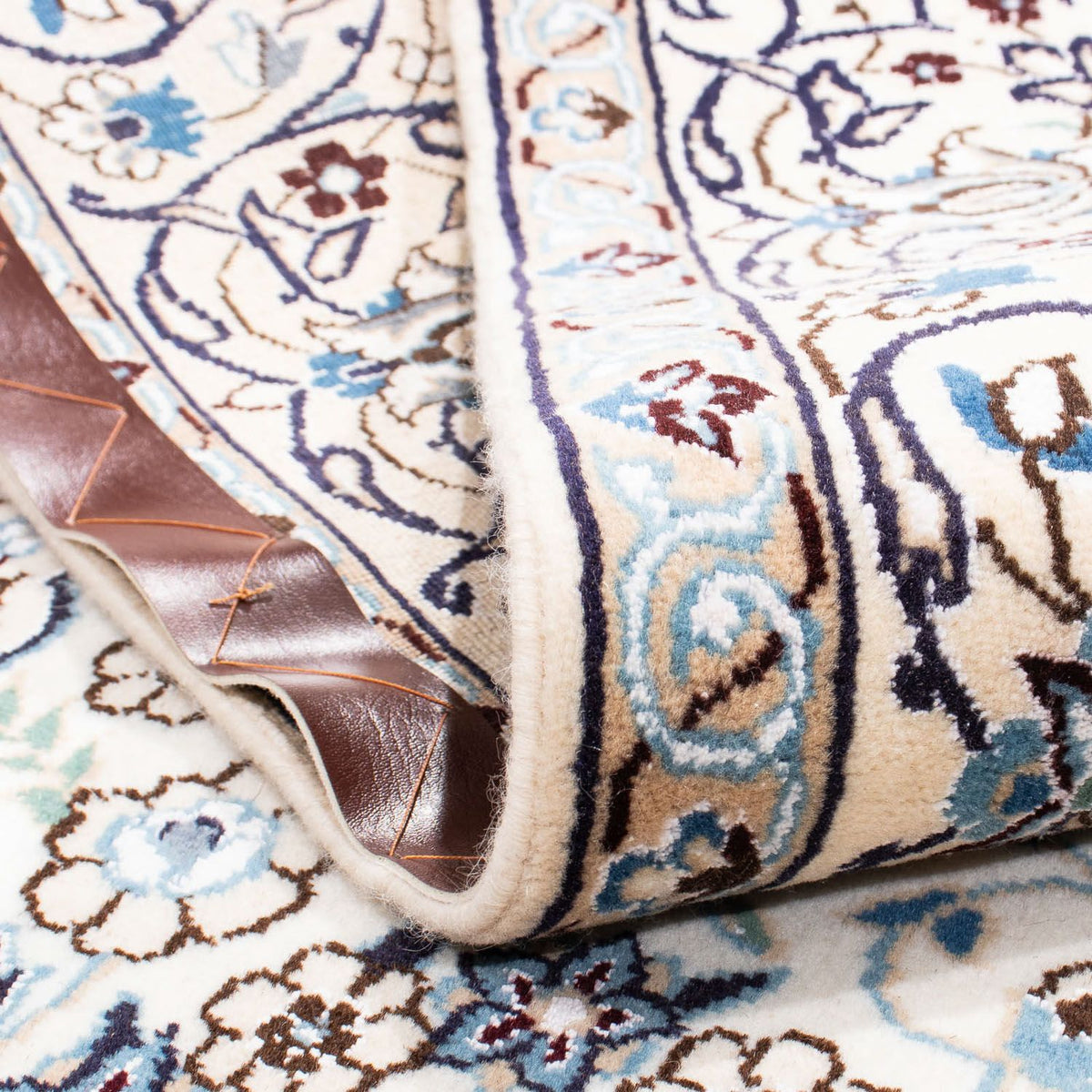 Dywan perski - Nain - Królewski kwadratowy  - 205 x 198 cm - beżowy