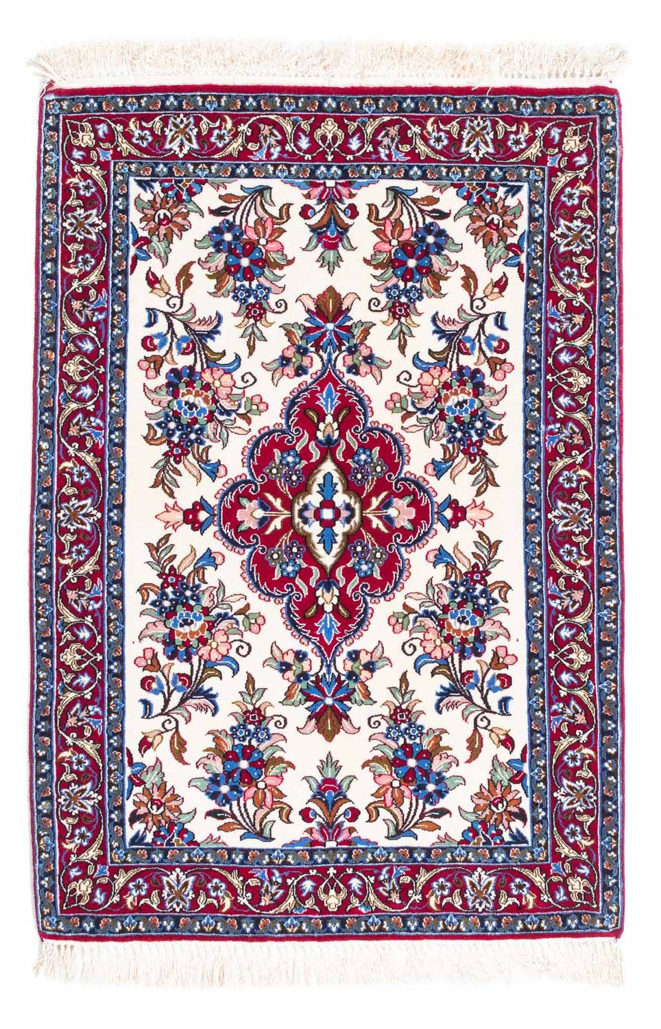 Dywan perski - Isfahan - Premium - 107 x 72 cm - beżowy