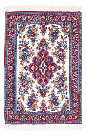 Dywan perski - Isfahan - Premium - 107 x 72 cm - beżowy