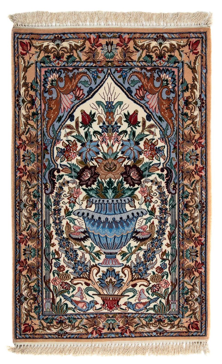 Dywan perski - Isfahan - Premium - 108 x 69 cm - wielokolorowy