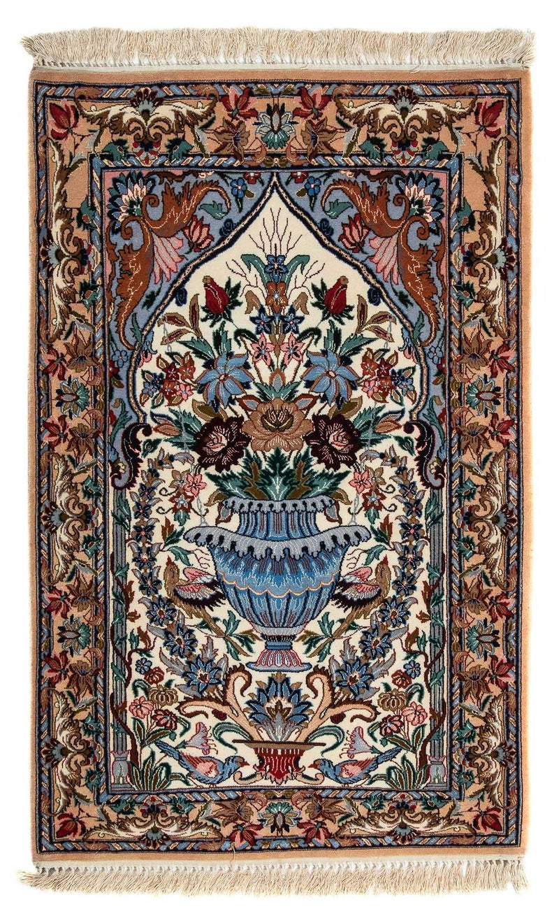 Dywan perski - Isfahan - Premium - 108 x 69 cm - wielokolorowy