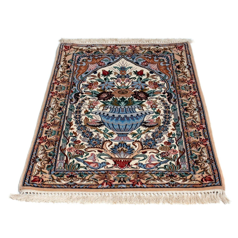 Dywan perski - Isfahan - Premium - 108 x 69 cm - wielokolorowy
