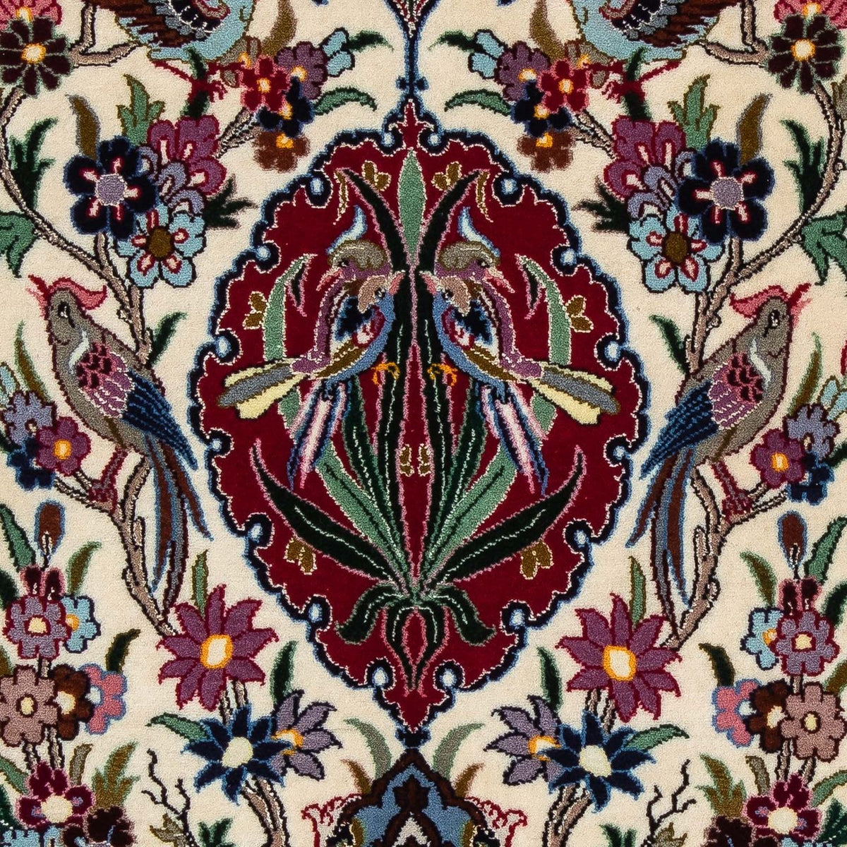 Dywan perski - Isfahan - Premium - 105 x 67 cm - ciemna czerwień