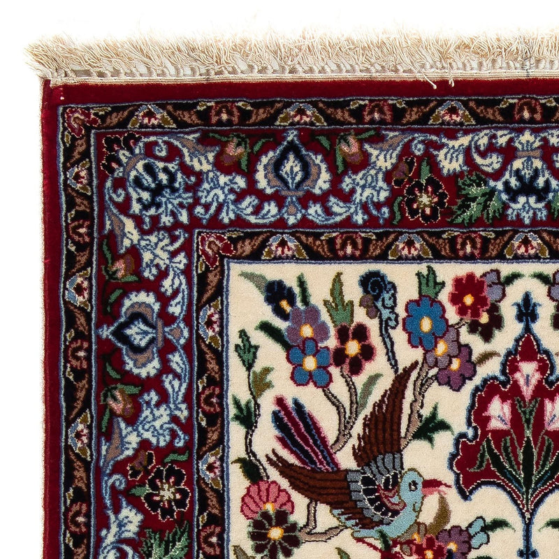 Dywan perski - Isfahan - Premium - 105 x 67 cm - ciemna czerwień