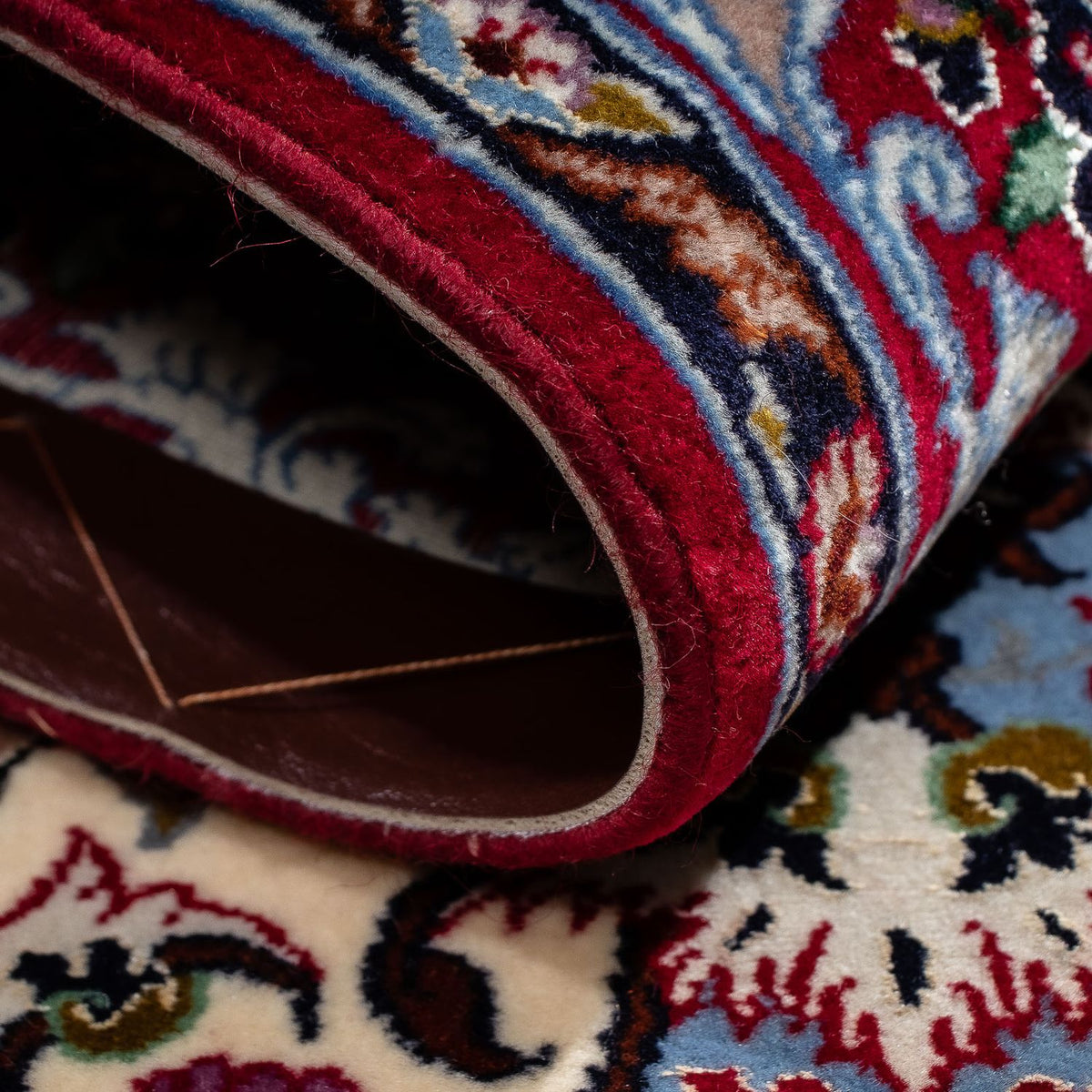 Dywan perski - Isfahan - Premium - 105 x 67 cm - ciemna czerwień