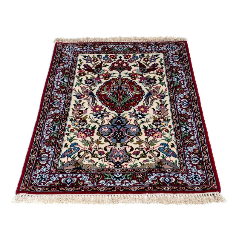 Dywan perski - Isfahan - Premium - 105 x 67 cm - ciemna czerwień