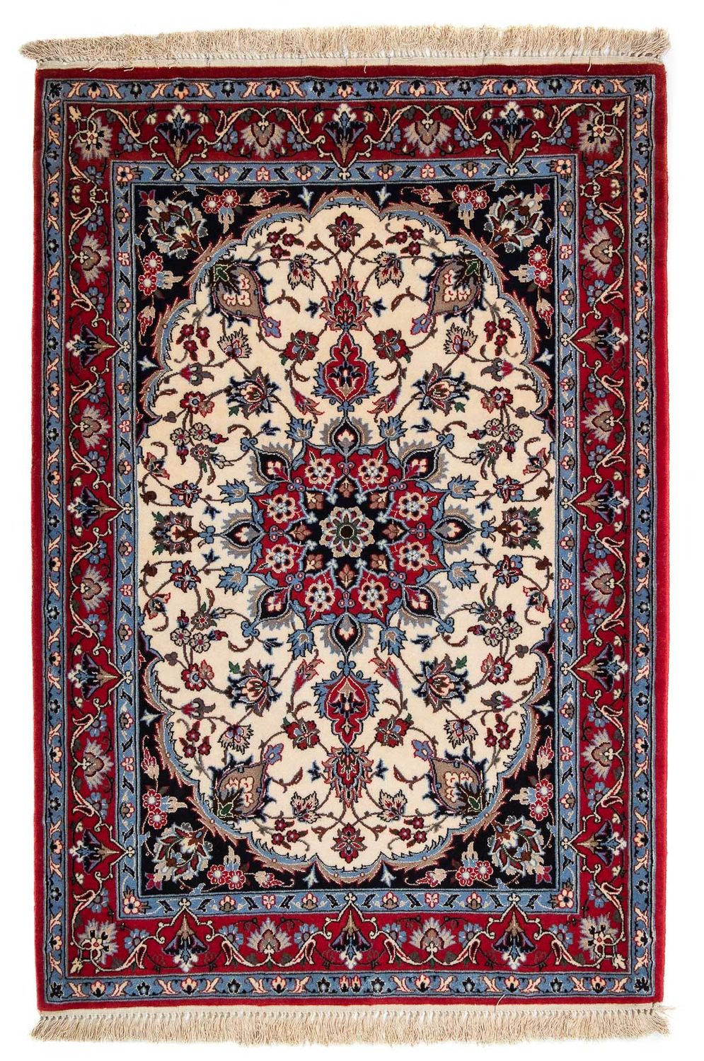 Dywan perski - Isfahan - Premium - 120 x 84 cm - ciemna czerwień