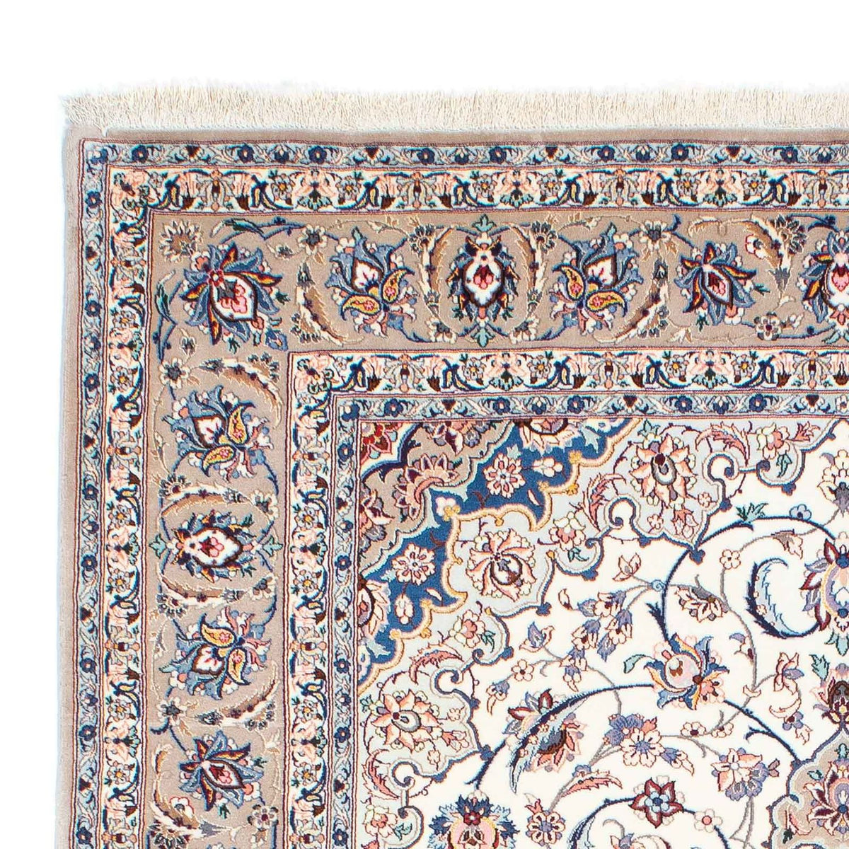 Dywan perski - Isfahan - Premium - 228 x 156 cm - beżowy