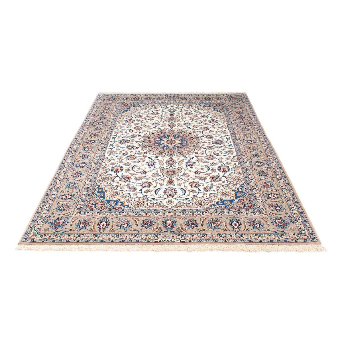 Dywan perski - Isfahan - Premium - 228 x 156 cm - beżowy