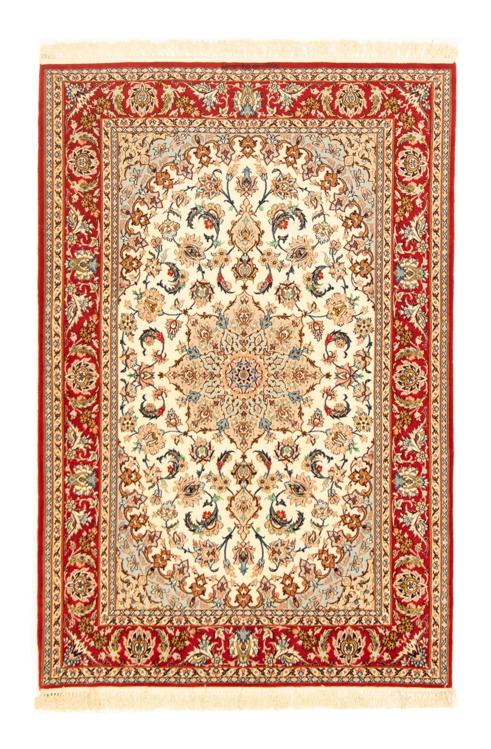 Dywan perski - Isfahan - Premium - 163 x 109 cm - beżowy