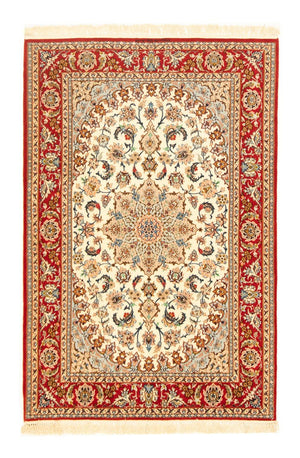 Dywan perski - Isfahan - Premium - 163 x 109 cm - beżowy