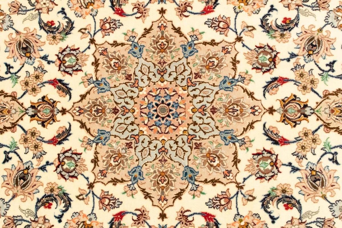 Dywan perski - Isfahan - Premium - 163 x 109 cm - beżowy
