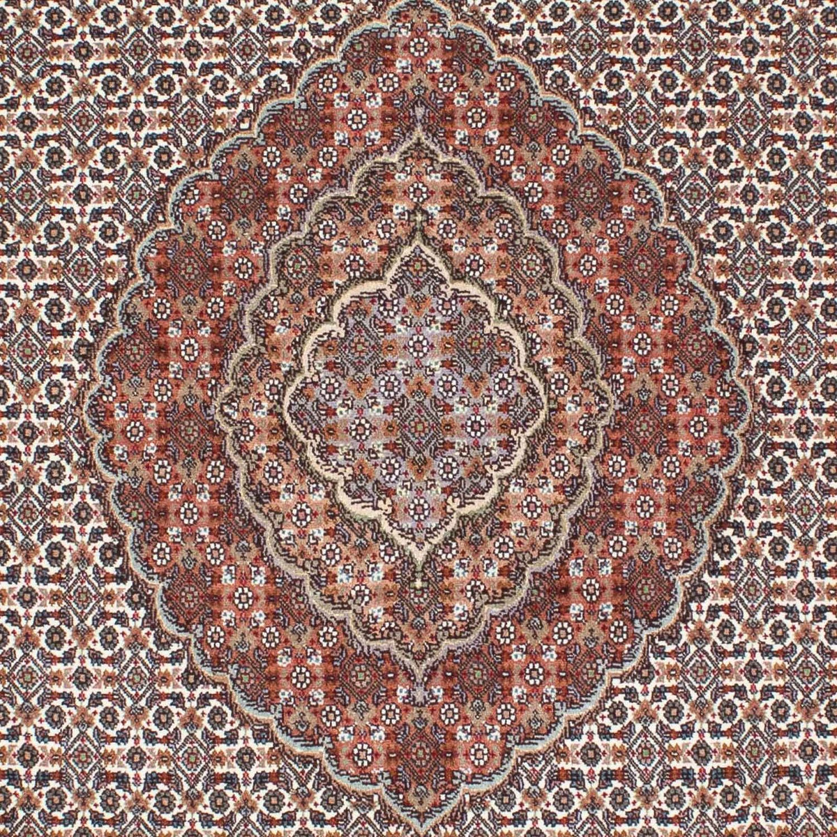 Dywan perski - Tabriz - 212 x 153 cm - jasnobrązowy