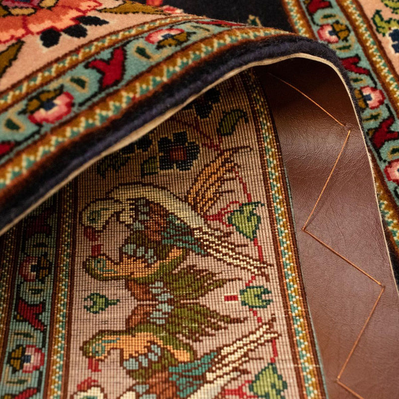 Dywan perski - Tabriz - Królewski - 148 x 100 cm - ciemnoniebieski