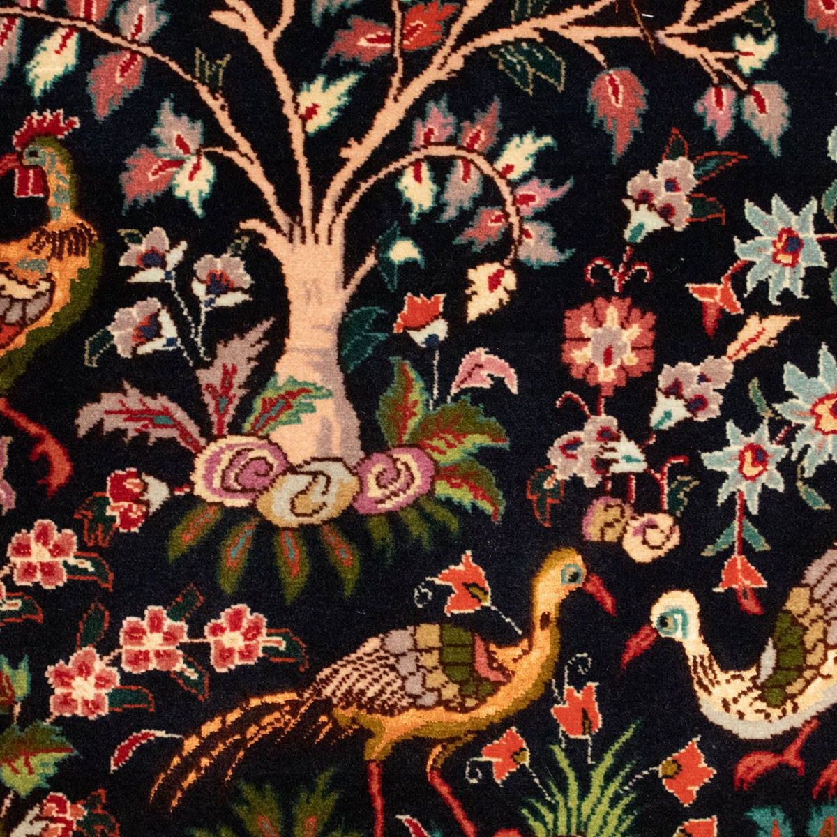 Dywan perski - Tabriz - Królewski - 148 x 100 cm - ciemnoniebieski