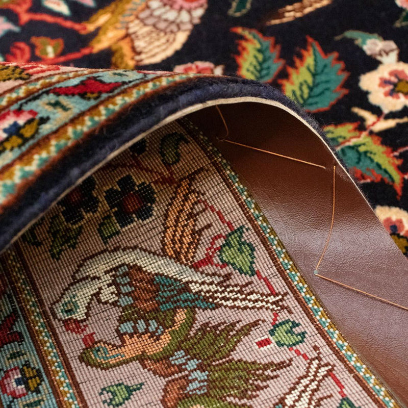 Dywan perski - Tabriz - Królewski - 148 x 100 cm - ciemnoniebieski