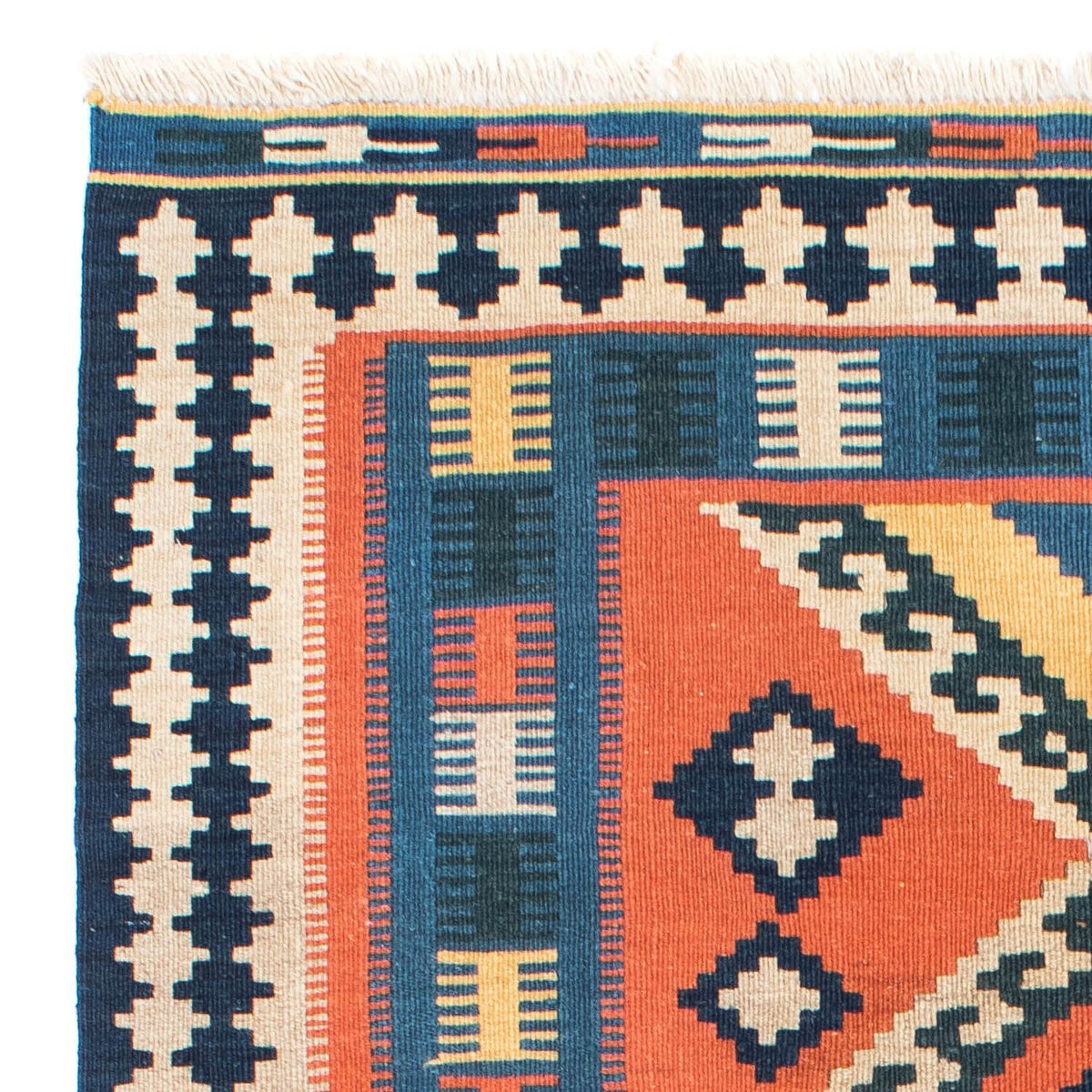 Dywan Kelim - Orientalny - 192 x 123 cm - rdza