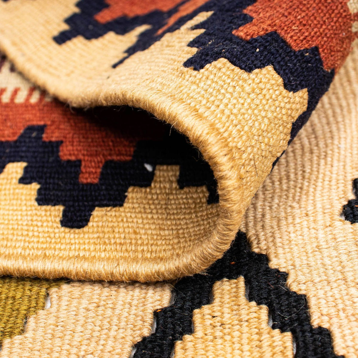 Dywan Kelim - Orientalny - 207 x 148 cm - jasnobrązowy