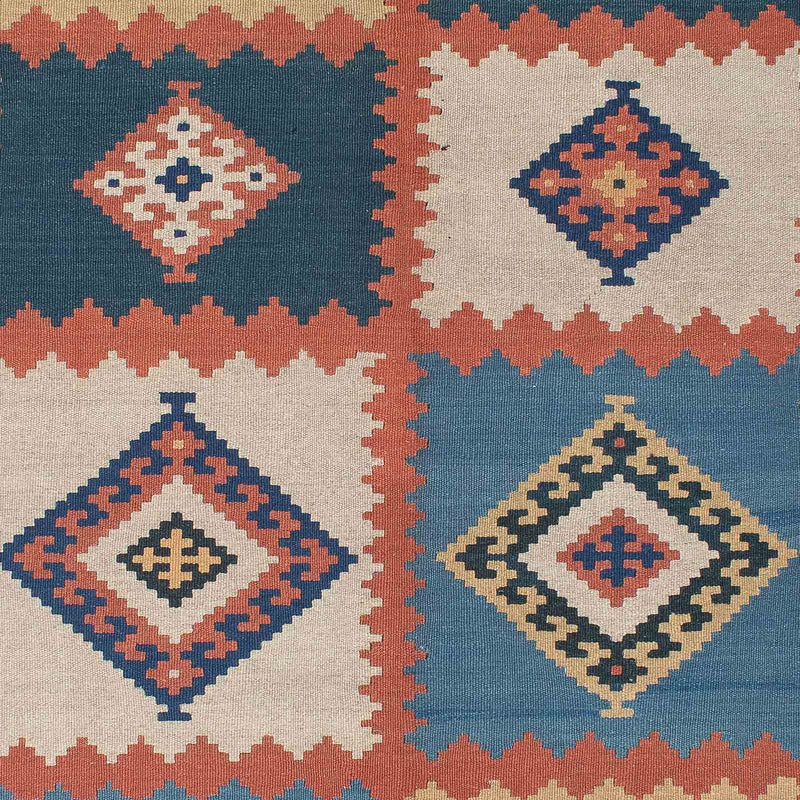 Dywan Kelim - Orientalny - 216 x 161 cm - wielokolorowy