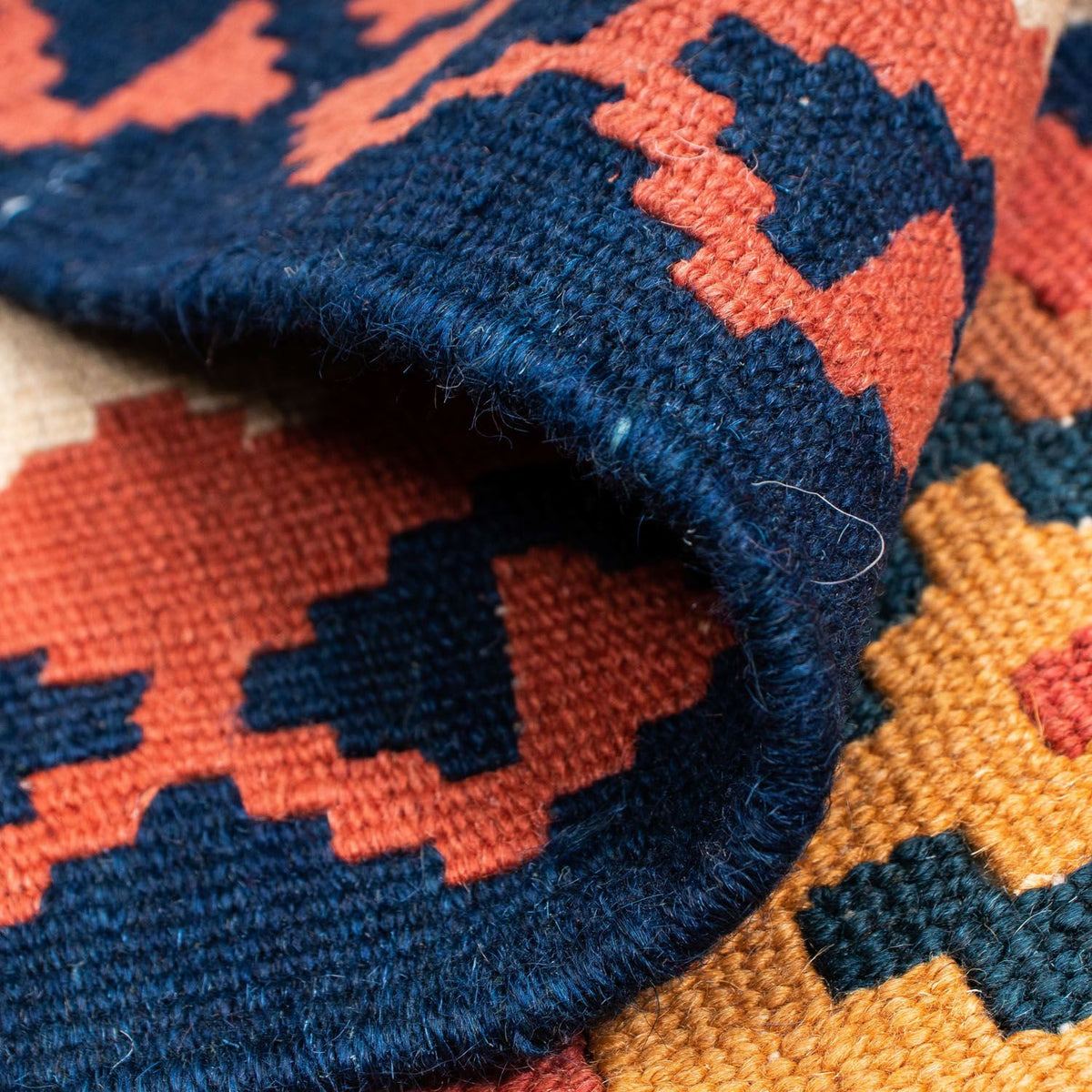 Dywan Kelim - Orientalny - 206 x 156 cm - rdza