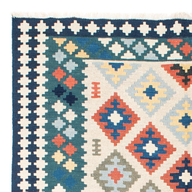 Dywan Kelim - Orientalny - 196 x 155 cm - beżowy